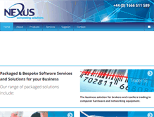 Tablet Screenshot of nexuscomp.co.uk
